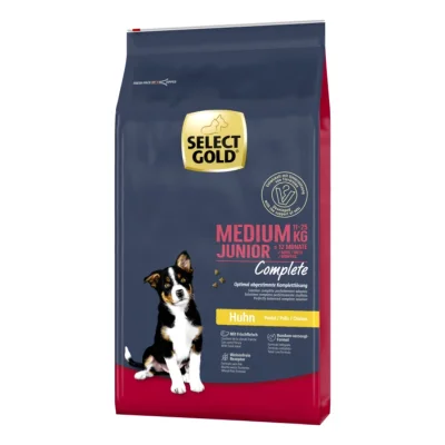 SELECT GOLD Complete Croquettes Chiot Medium Poulet 12 kg