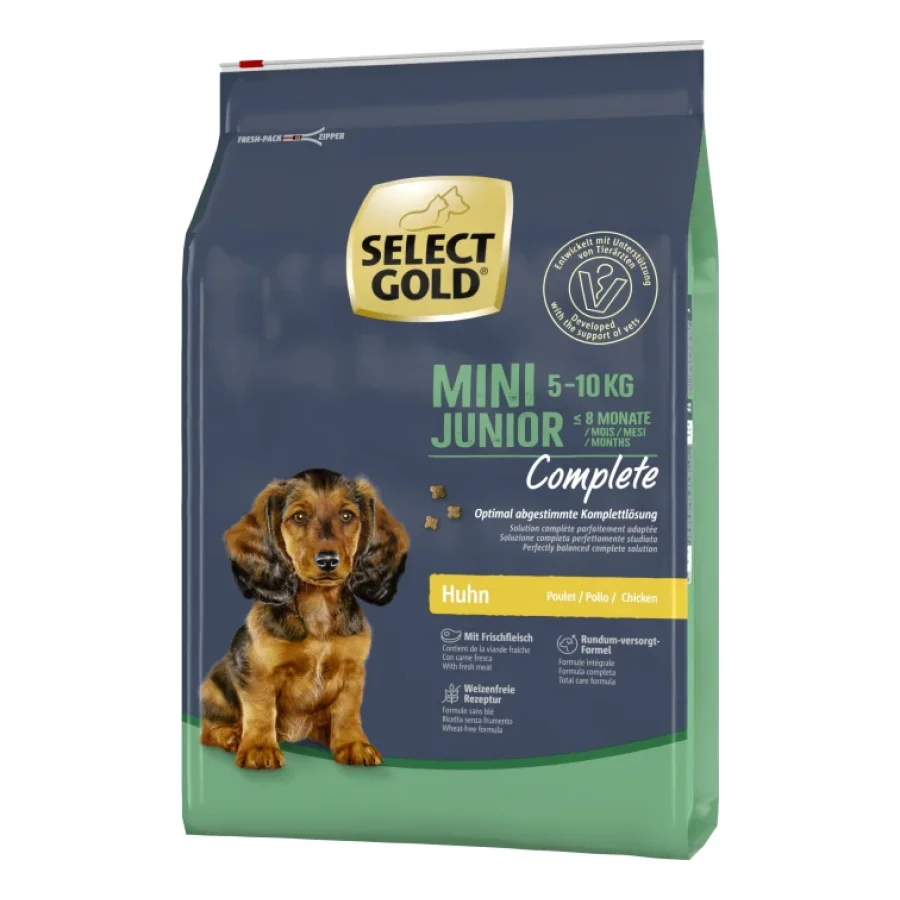 SELECT GOLD Complete Croquettes Chiot Mini Poulet 4 kg