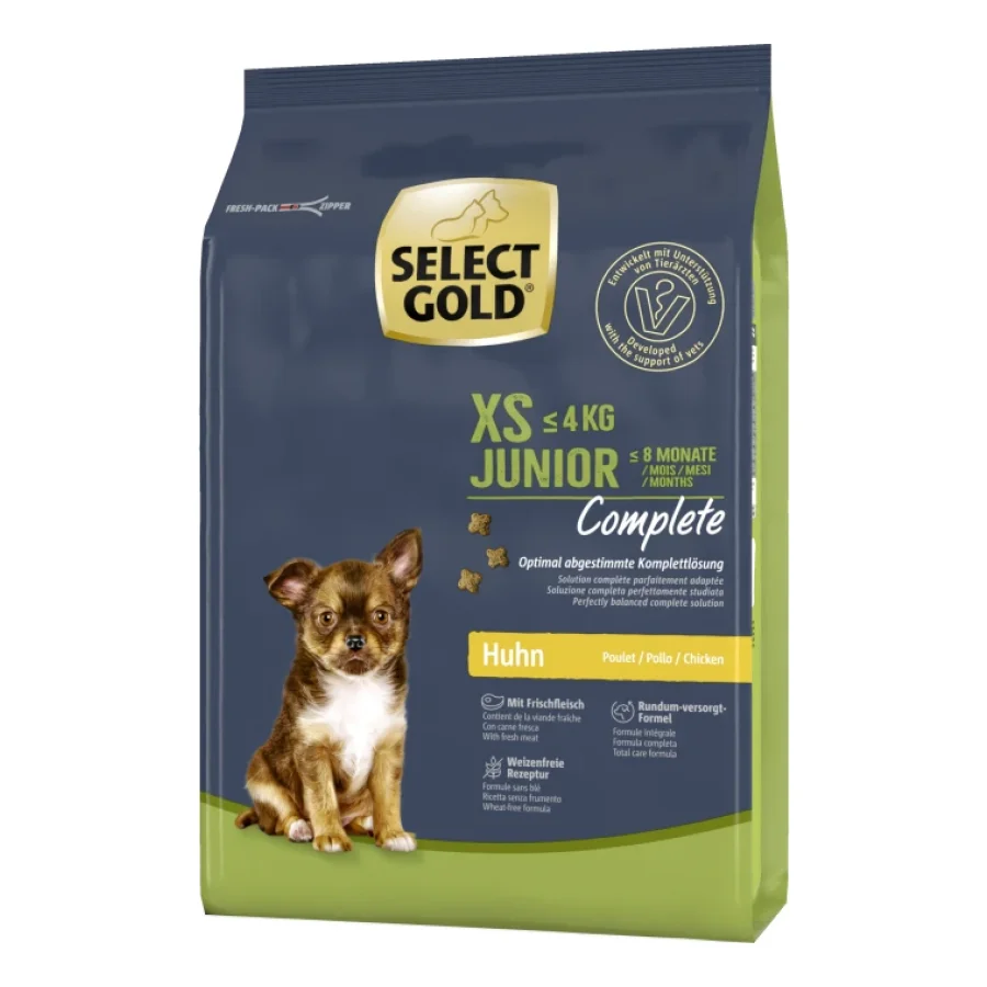 SELECT GOLD Complete Croquettes Chiot XS Poulet 1 kg