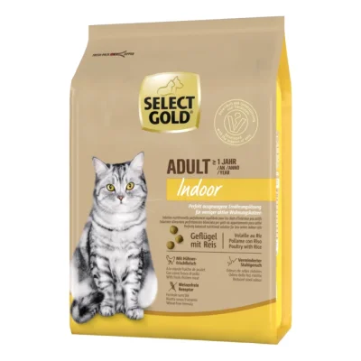 SELECT GOLD Indoor Croquettes Chat Adulte Volaille & riz 2,5 kg