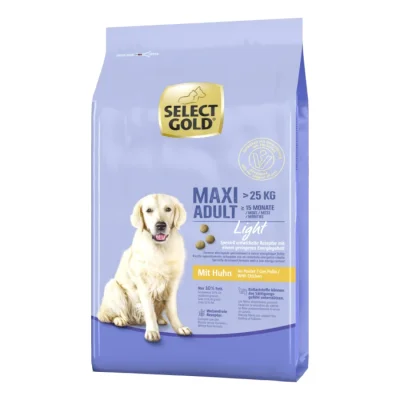 SELECT GOLD Light Croquettes Chien Adulte Maxi Poulet 12 kg