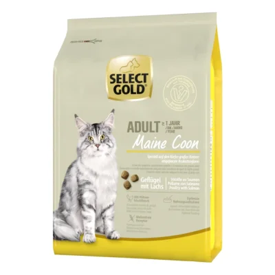 SELECT GOLD Maine Coon Croquettes Chat Adulte Volaille & saumon 2,5 kg