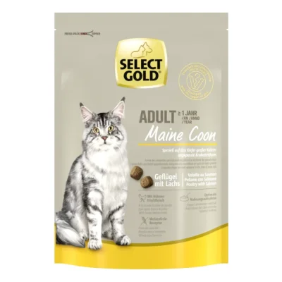 SELECT GOLD Maine Coon Croquettes Chat Adulte Volaille & saumon 300 g