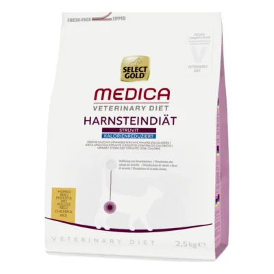 SELECT GOLD Medica Calculs Urinaires Pauvre en Calories Croquettes Chat Adulte Poulet et Riz 2,5 kg