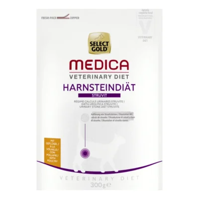 SELECT GOLD Medica Calculs Urinaires Struvite Croquettes Chat Adulte Volaille 300 g