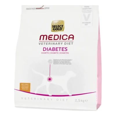 SELECT GOLD Medica Diabète Croquettes Chien Adulte Volaille 2,5 kg