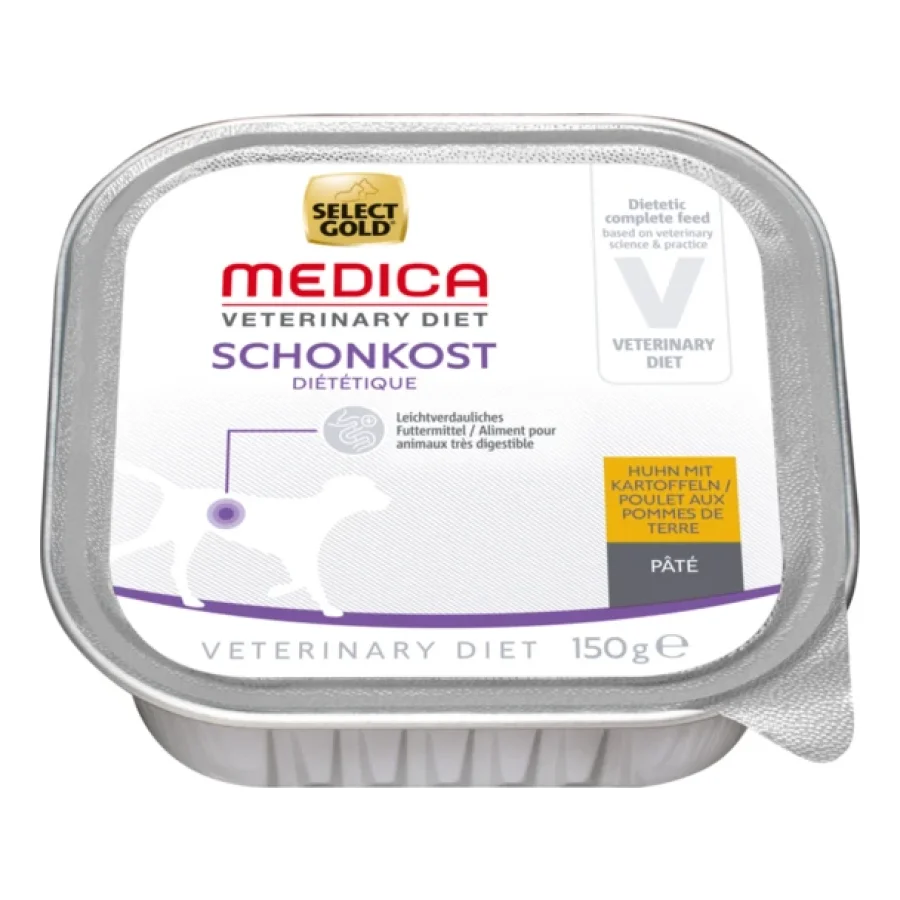 SELECT GOLD Medica Diététique Barquettes de Pâtée Chien Adulte Poulet aux Pommes de terre 40x150 g