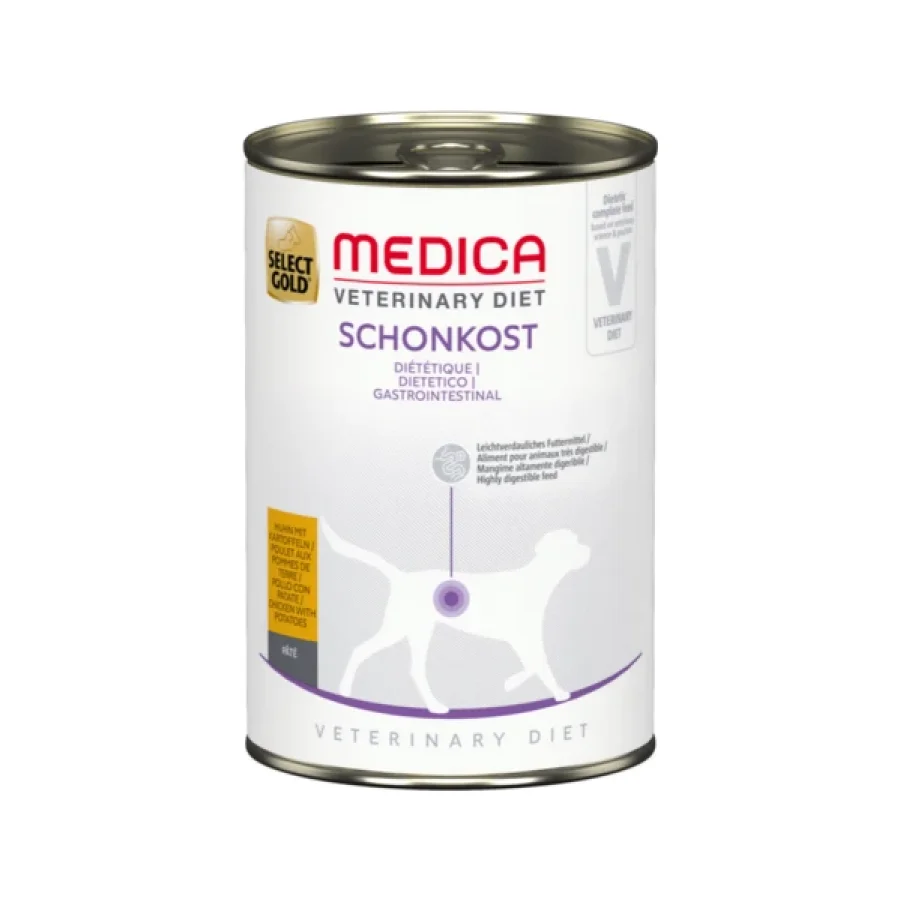 SELECT GOLD Medica Diététique Boîtes de Pâtée Chien Adulte Poulet aux Pommes de terre 12x400 g