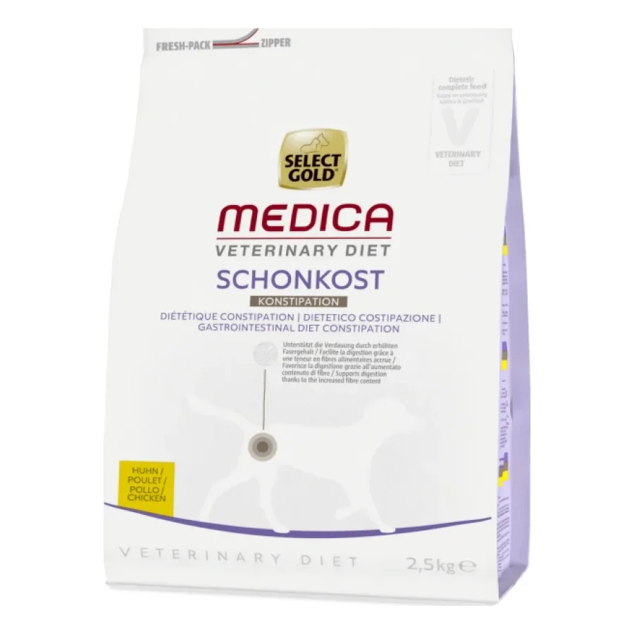 SELECT GOLD Medica Diététique Constipation Croquettes Chien Adulte Poulet 2,5 kg