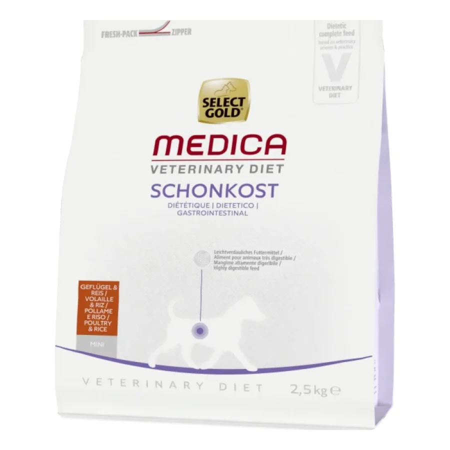 SELECT GOLD Medica Diététique Croquettes Chien Adulte Mini Volaille & Riz 2,5 kg