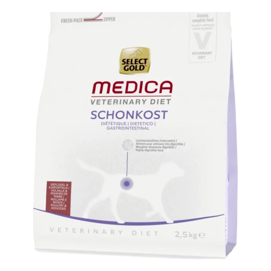 SELECT GOLD Medica Diététique Croquettes Chien Adulte Volaille & pomme de terre 2,5 kg