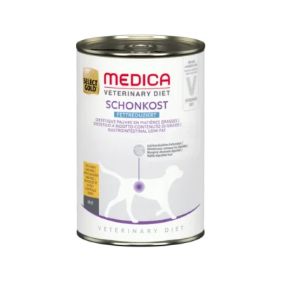 SELECT GOLD Medica Diététique Pauvre en Matières Grasses Boîtes de Pâtée Chien Adulte Poulet et Riz 6x400 g