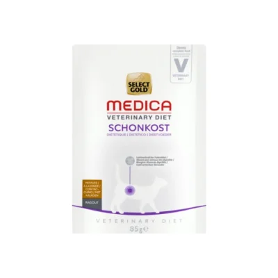 SELECT GOLD Medica Diététique Sachets de Ragoût Chat Adulte 20 x 85g Dinde