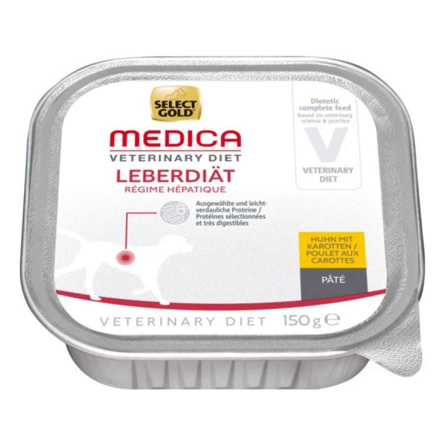 SELECT GOLD Medica Hépatique Barquettes de Pâtée Chien Adulte Poulet et Carotte 20x150 g