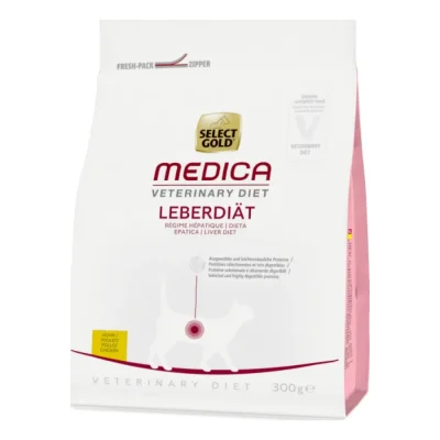 SELECT GOLD Medica Hépatique Croquettes Chat Adulte Poulet 300 g