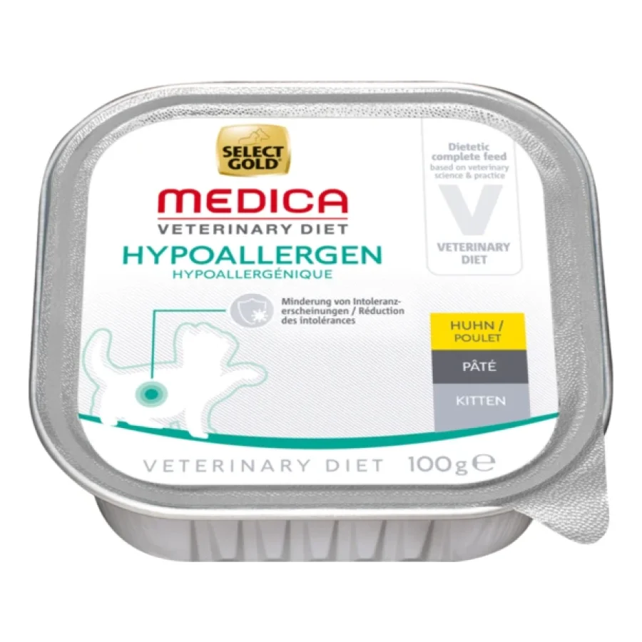 SELECT GOLD Medica Hypoallergénique Barquettes de Pâtée Chaton Poulet 16 x 100 g
