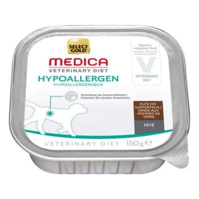 SELECT GOLD Medica Hypoallergénique Barquettes de Pâtée Chien Adulte Dinde et Pomme de Terre 20x150 g