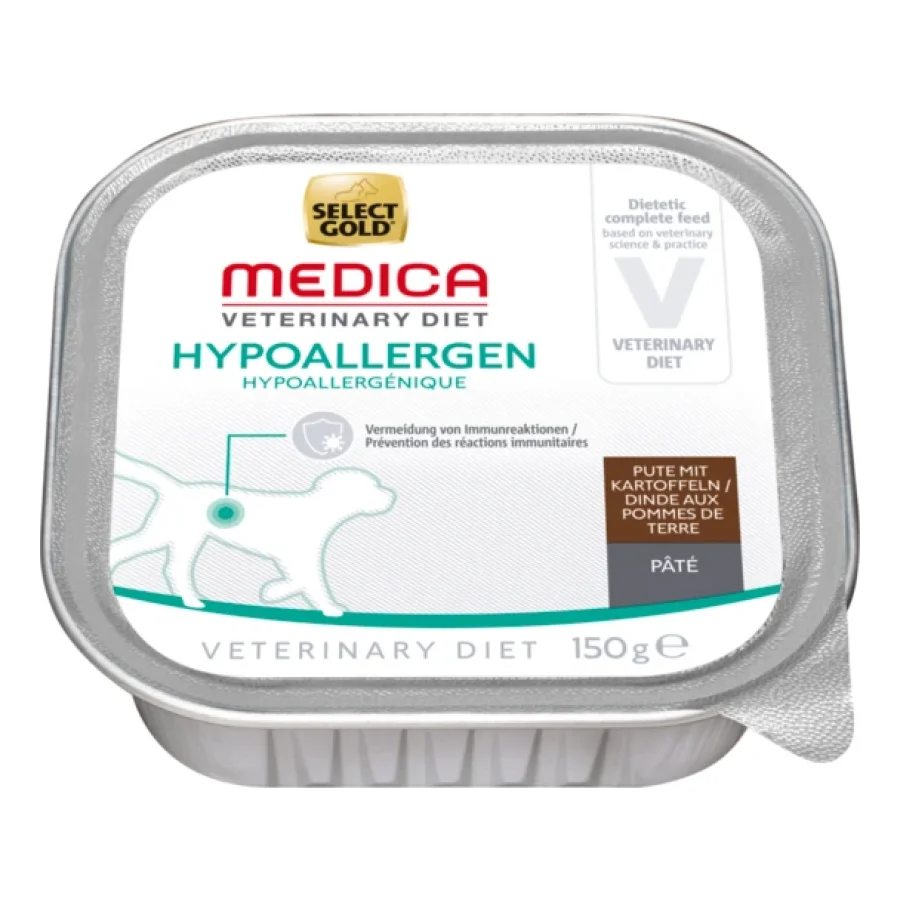 SELECT GOLD Medica Hypoallergénique Barquettes de Pâtée Chien Adulte Dinde et Pomme de Terre 40x150 g