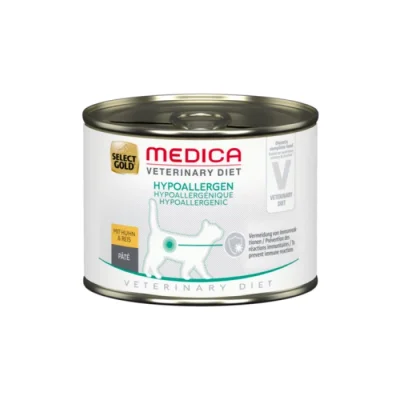 SELECT GOLD Medica Hypoallergénique Boîtes de Pâtée Chat Adulte Poulet 6 x 200 g