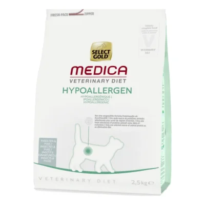 SELECT GOLD Medica Hypoallergénique Croquettes Chat Adulte Insecte et maïs 2,5 kg