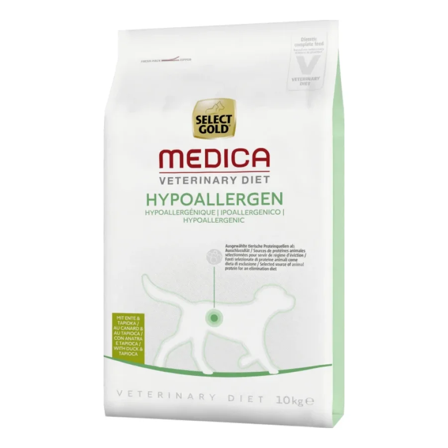 SELECT GOLD Medica Hypoallergénique Croquettes Chien Adulte Canard 10 kg