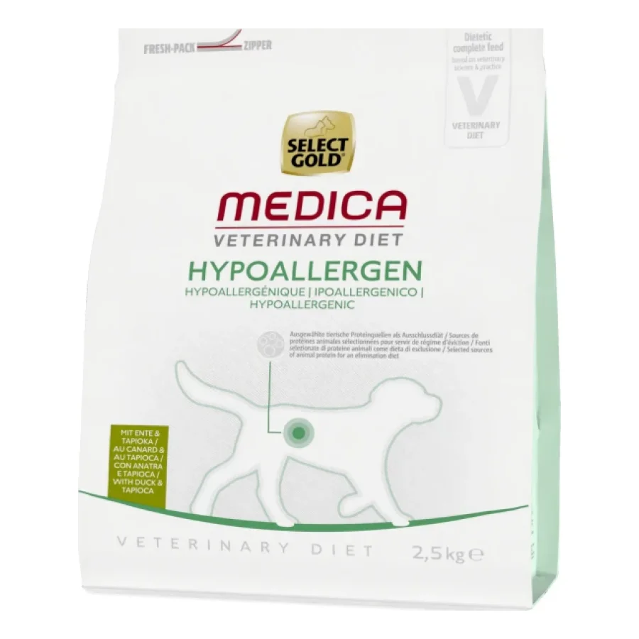 SELECT GOLD Medica Hypoallergénique Croquettes Chien Adulte Canard 2,5 kg