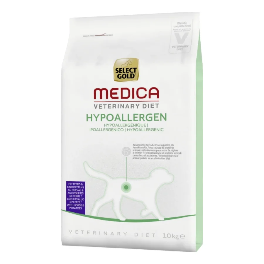SELECT GOLD Medica Hypoallergénique Croquettes Chien Adulte Cheval 10 kg