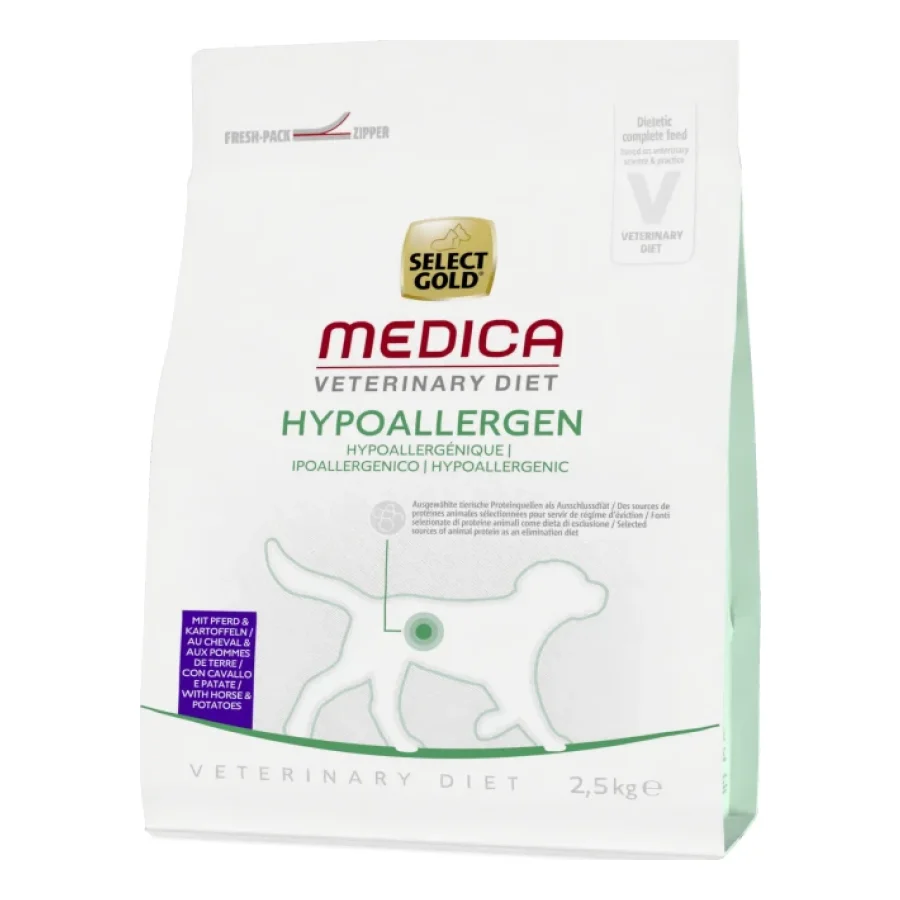 SELECT GOLD Medica Hypoallergénique Croquettes Chien Adulte Cheval 2,5 kg