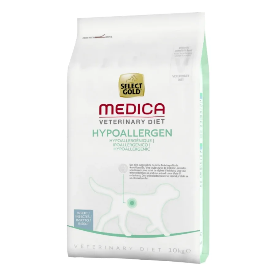 SELECT GOLD Medica Hypoallergénique Croquettes Chien Adulte Insectes 10 kg