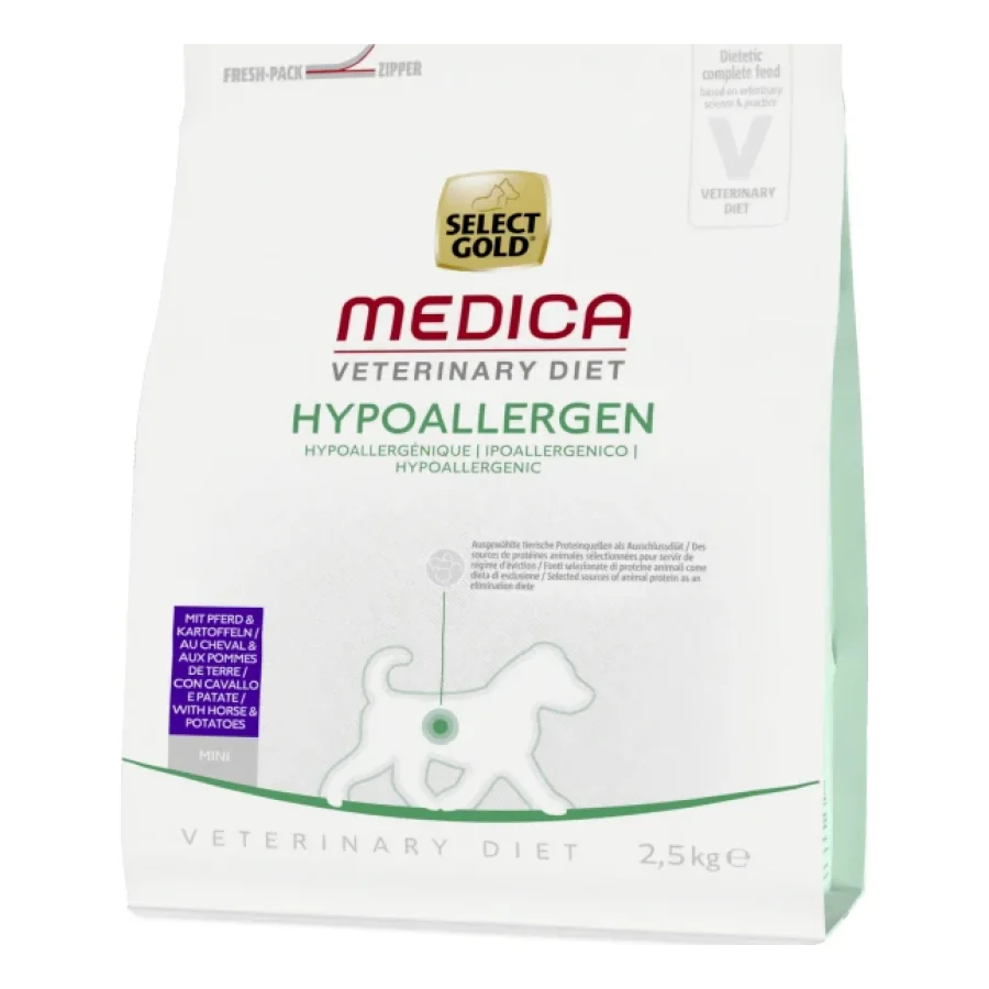 SELECT GOLD Medica Hypoallergénique Croquettes Chien Adulte Mini Cheval 2,5 kg