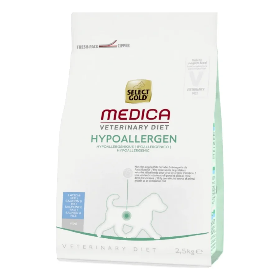 SELECT GOLD Medica Hypoallergénique Croquettes Chien Adulte Mini Saumon 2,5 kg