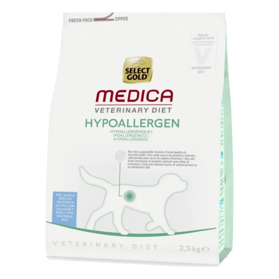 SELECT GOLD Medica Hypoallergénique Croquettes Chien Adulte Saumon 2,5 kg