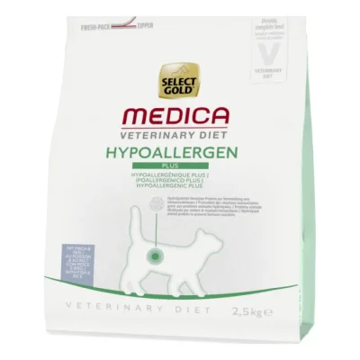 SELECT GOLD Medica Hypoallergénique Plus Croquettes Chat Adulte Poisson et riz 2,5 kg