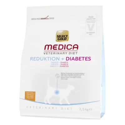 SELECT GOLD Medica Obésité & Diabète Croquettes Chat Adulte Volaille 2,5 kg