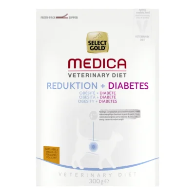 SELECT GOLD Medica Obésité & Diabète Croquettes Chat Adulte Volaille 300 g