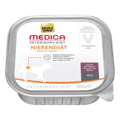 SELECT GOLD Medica Rénal Barquettes de Pâtée Chien Adulte Poulet et Bœuf 10x150 g