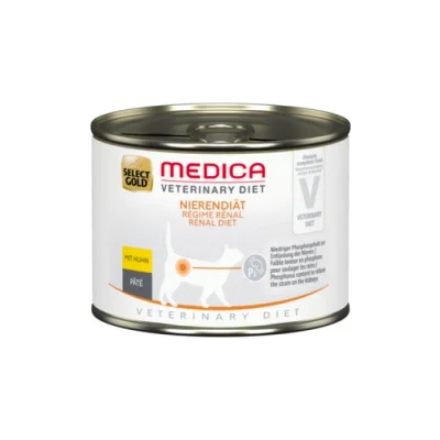 SELECT GOLD Medica Rénal Boîtes de Pâtée Chat Adulte Poulet 6 x 200 g