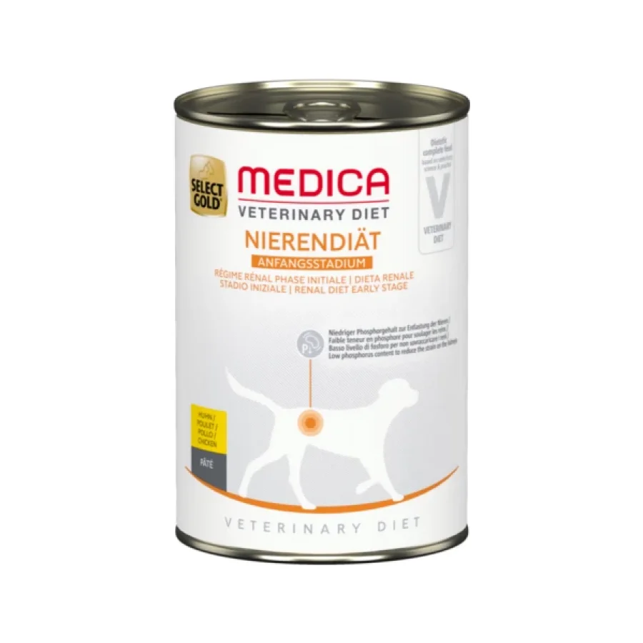 SELECT GOLD Medica Rénal Phase Initiale Boîtes de Pâtée Chien Adulte Poulet 6x400 g
