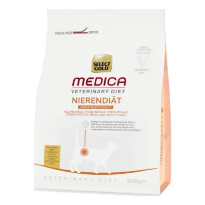 SELECT GOLD Medica Rénal Phase Initiale Croquettes Chat Adulte Poulet et Riz 300 g