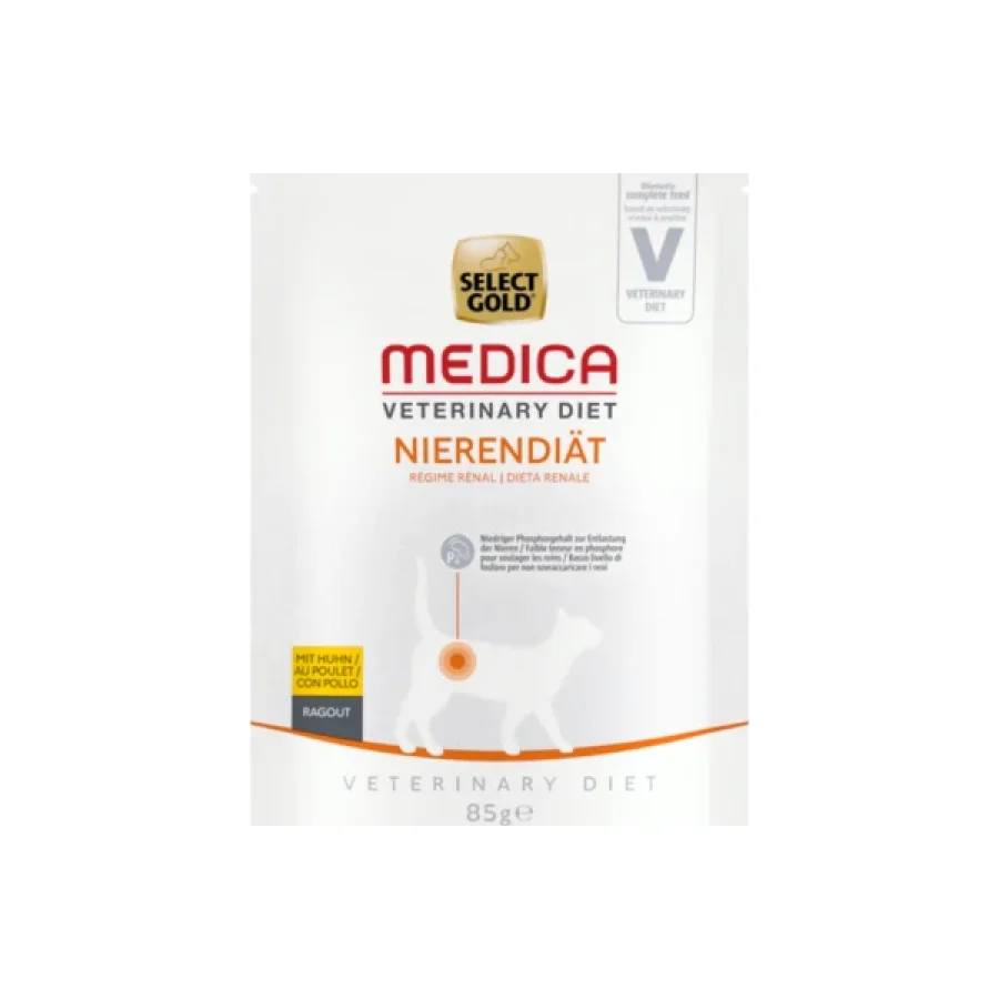SELECT GOLD Medica Rénal Sachets de Ragoût Chat Adulte 24 x 85 g Poulet