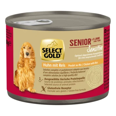 SELECT GOLD nourriture humide chien sensible senior 6x200 g