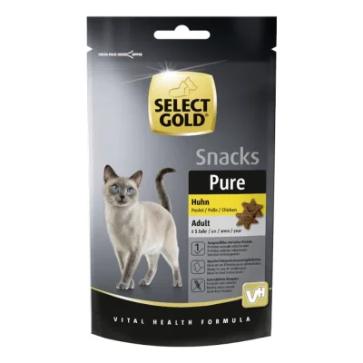 SELECT GOLD Pure Friandises Chat Adulte Poulet 8x75 g