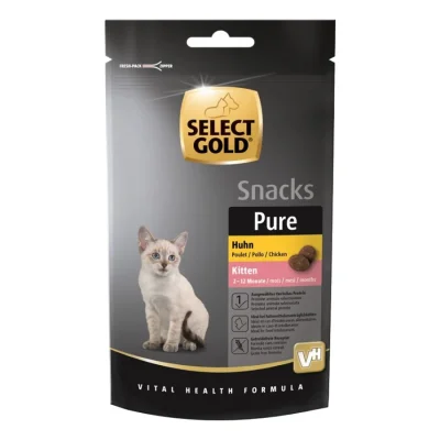 SELECT GOLD Pure Friandises Chaton Poulet 8x75 g