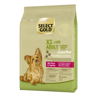 SELECT GOLD Sensitive Croquettes Chien Adulte XS Cheval 1 kg