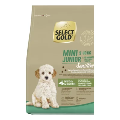 SELECT GOLD Sensitive Croquettes Chiot Mini Canard aux pommes de terre 4 kg