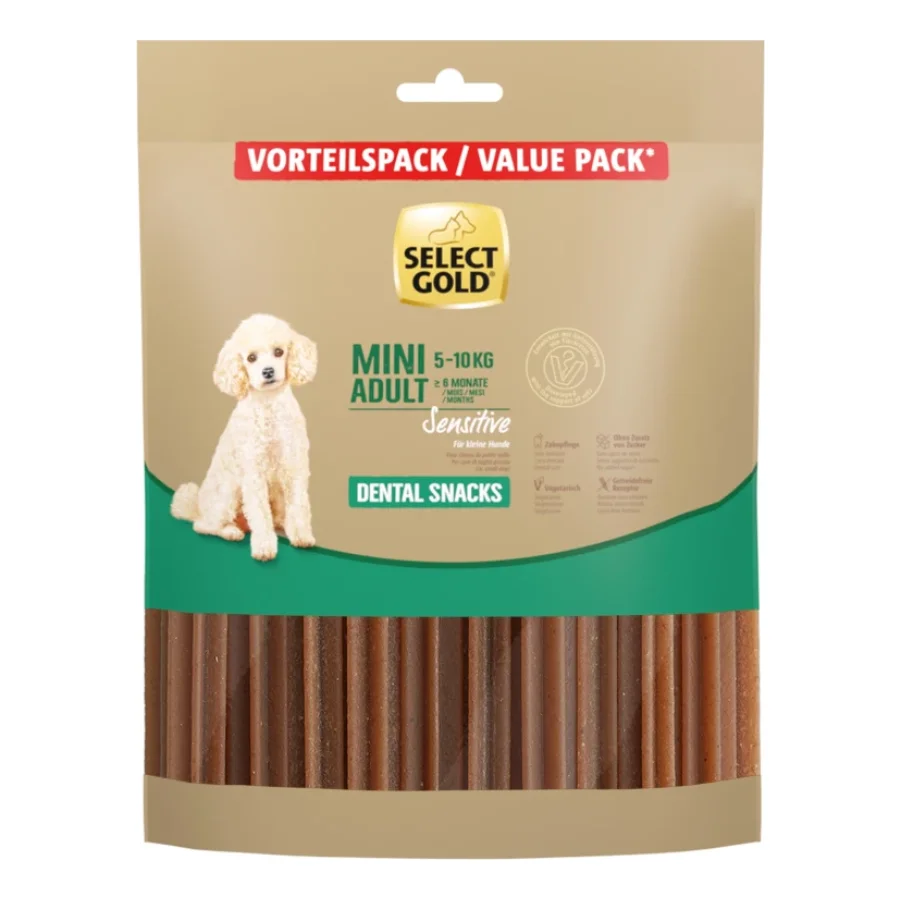 SELECT GOLD Sensitive Dental Snacks Chien Adulte Mini 294 g