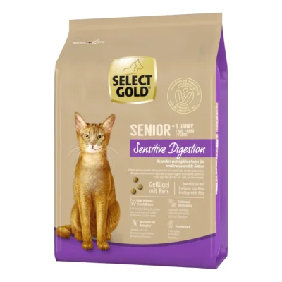 SELECT GOLD Sensitive Digestion Croquettes Chat Senior Volaille & riz 2,5 kg