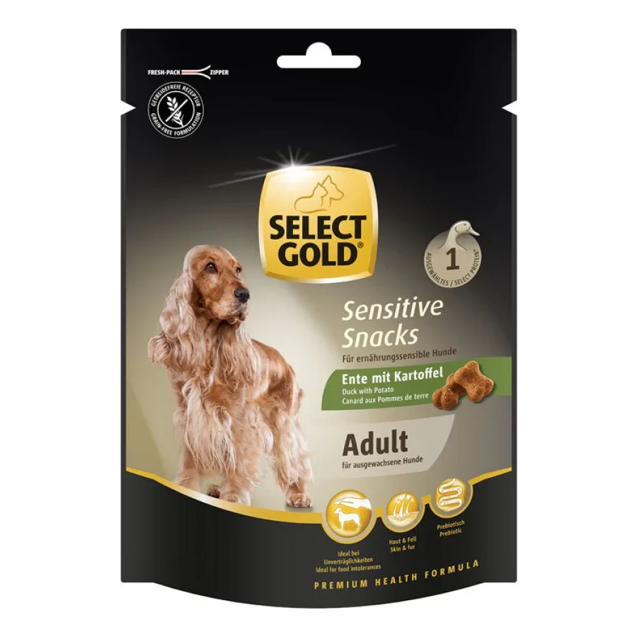 SELECT GOLD Sensitive Friandises Chien Adulte 160g Canard aux Pommes de terre