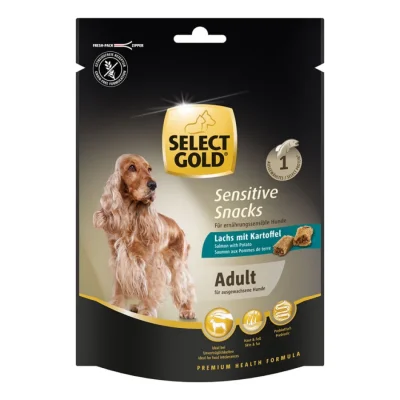 SELECT GOLD Sensitive Friandises Chien Adulte 160g Saumon aux Pommes de terre