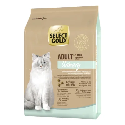 SELECT GOLD Urinary Croquettes Chat Adulte Volaille & riz 2,5 kg